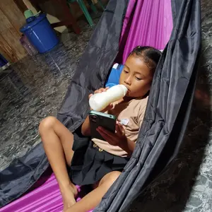 hammock double layer 2 warna XSTAR3G 270 x 150 cm ayunan tempat tidur gantung outdoor warna double