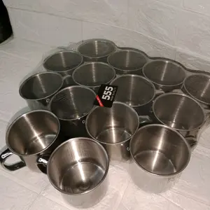 12 pcs cangkir stainlies 7 cm cangkir anti karat