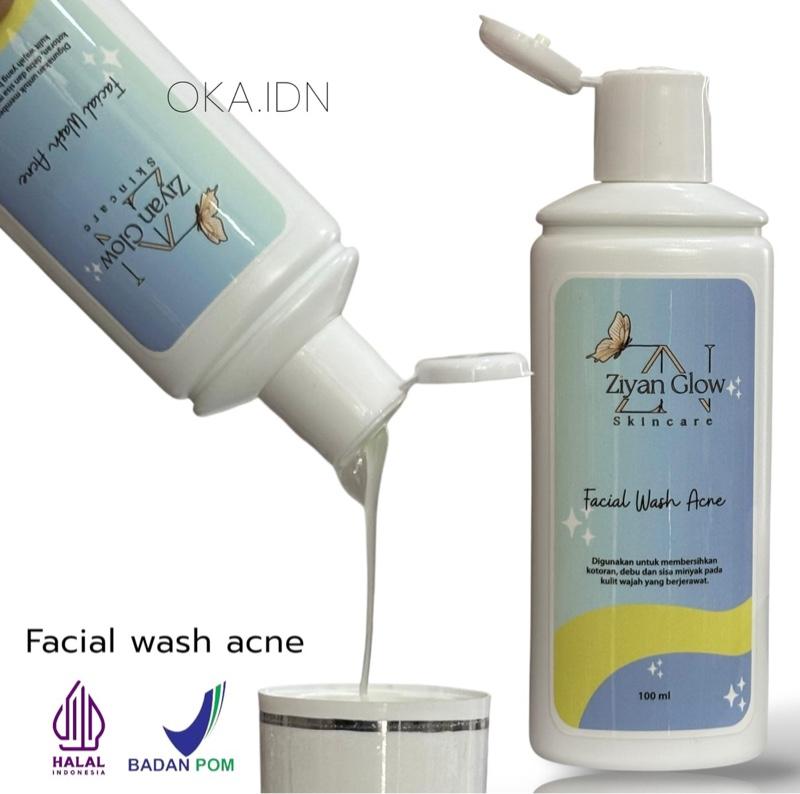 Facial wash acne ziyan glow skincare bpom halal sabun wajah Facial wash acne ziyan glow skincare bpom halal sabun wajah