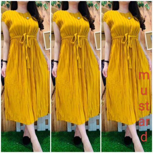 MIDI Drees plisket terbaru.daster wanita kekinian.dres terlaris 2026.dres wanita termurah gratis ongkir