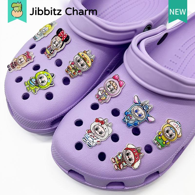 Product Introduction of Jibbits Fashion Clog Jibbitx charm Creative Cute Cartoon Colorful Pattern DIY Shoes Buckle/ Shoes Charm/Clog Button 2
