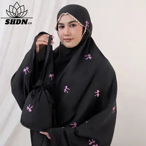 Mukena Dewasa 2in1 Travel Bordir Coquette Katun Nyaman