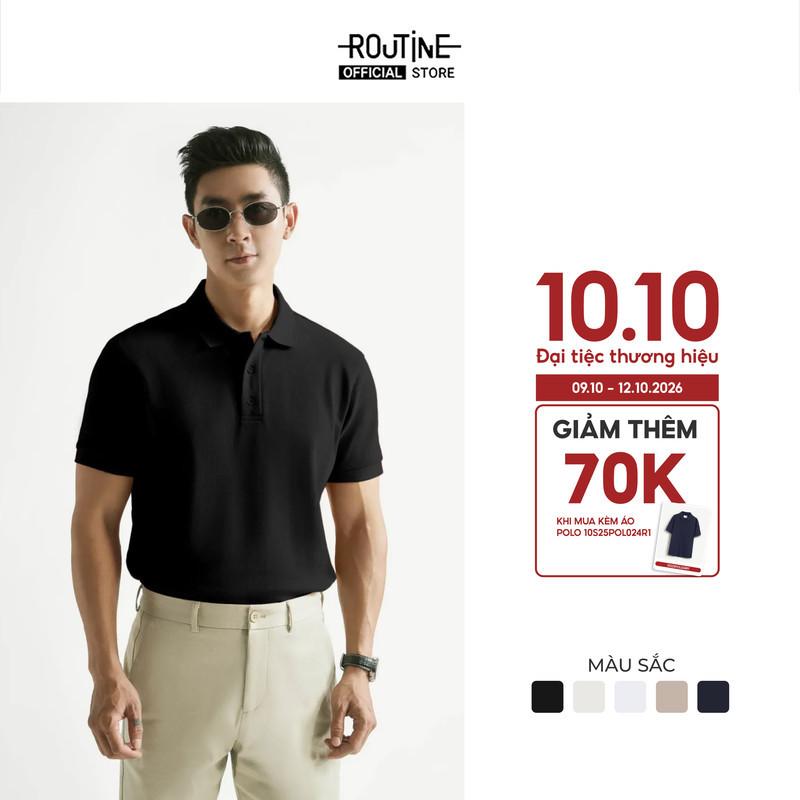 Áo Polo Nam Ngắn Tay Trơn Form Fitted - Routine 10S25POL024R1
