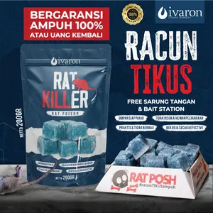 Ivaron | Rat Killer | Penghilang Tikus | Anti Tikus | Umpan | Makanan Tikus | Racun Tikus | Umpan Tikus | Pembasmi Tikus | Pengusir Tikus | Pembasmi Hama