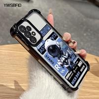 Gambar YWSBFID Casing Hp Untuk Samsung A23 4G A23 5G Case pola Fashion astronaut kasing Kemewahan tinggi Kasus keras ponsel transparan berlapis anti jatuh empat sudut baru Casing - Gaya1, Samsung A23 4G dari YWSBFID MALL Kab. Tangerang 2 Tokopedia
