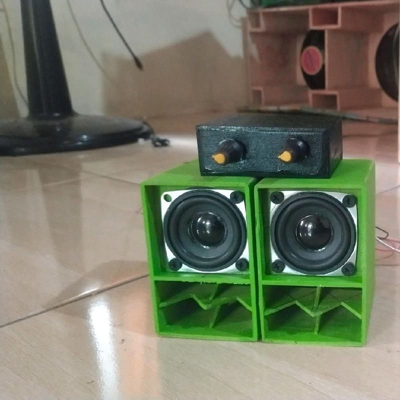 paket miniatur sound siap bunyi 2inc double 6