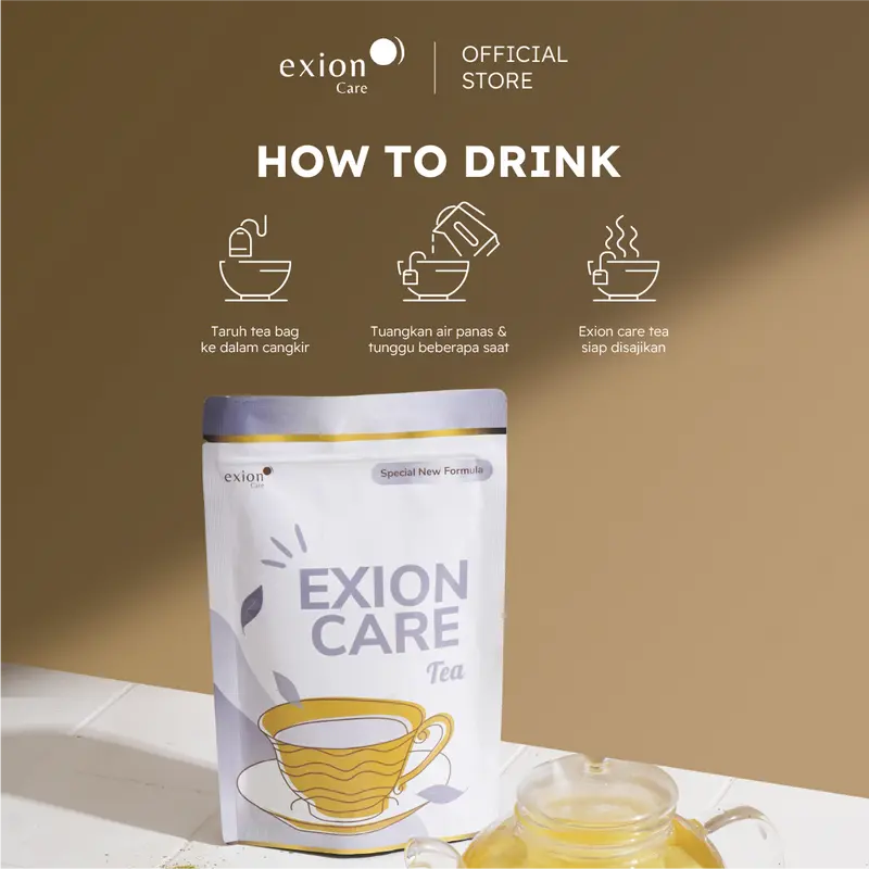 Exioncare Bundle (A) Exioncare Tea Purple Series - Isi 50gr & Gold Series - Isi 20 Teabag 4