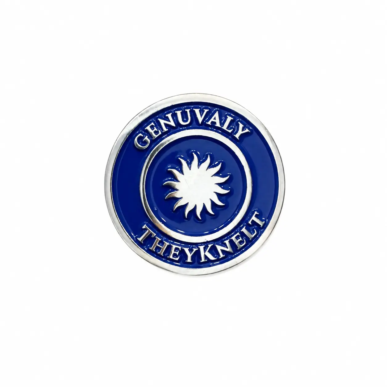 Genuvaly - Enamel Pin - "Solar Crest"