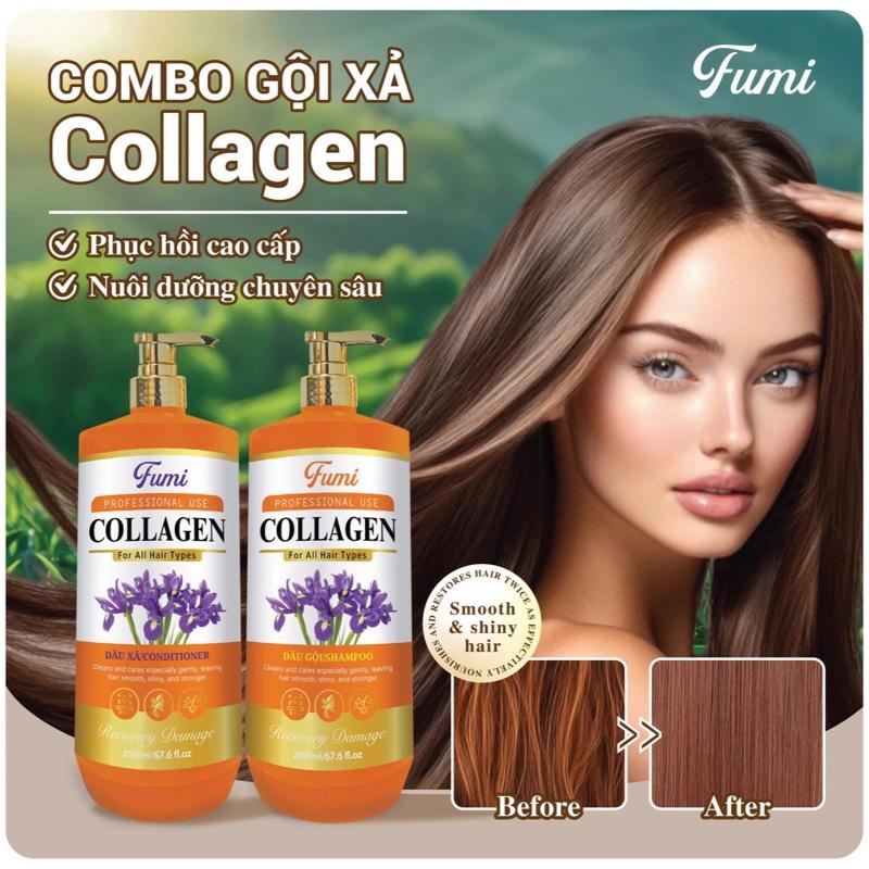 Dầu gội colagen biotin FUMI 2000ML chai ,thơm sang ,quyến rũ phục hồi hư tổn ,dưỡng tóc khô xơ rối ,giảm rụng tóc kích thích mọc tóc gấp 2,3 lần