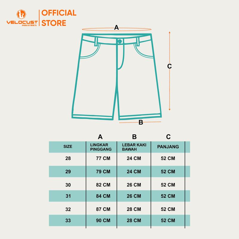 Product Introduction of VELOCUST - Celana Pendek Jeans Pria Ripped Sobek Lapis Motif Slimfit Stretch Fleksibel Denim 13oz Black Dark Series Tebal Melar 0