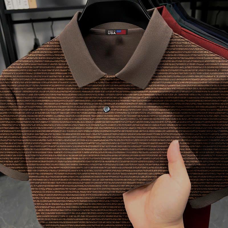 Áo Thun Polo Nam Cổ Bẻ Cá Sấu Lacas Hoạ Tiết Hoa Văn Độc Lạ Sang Trọng Chất Liệu Thấm Hút Mồ Hôi - LC3