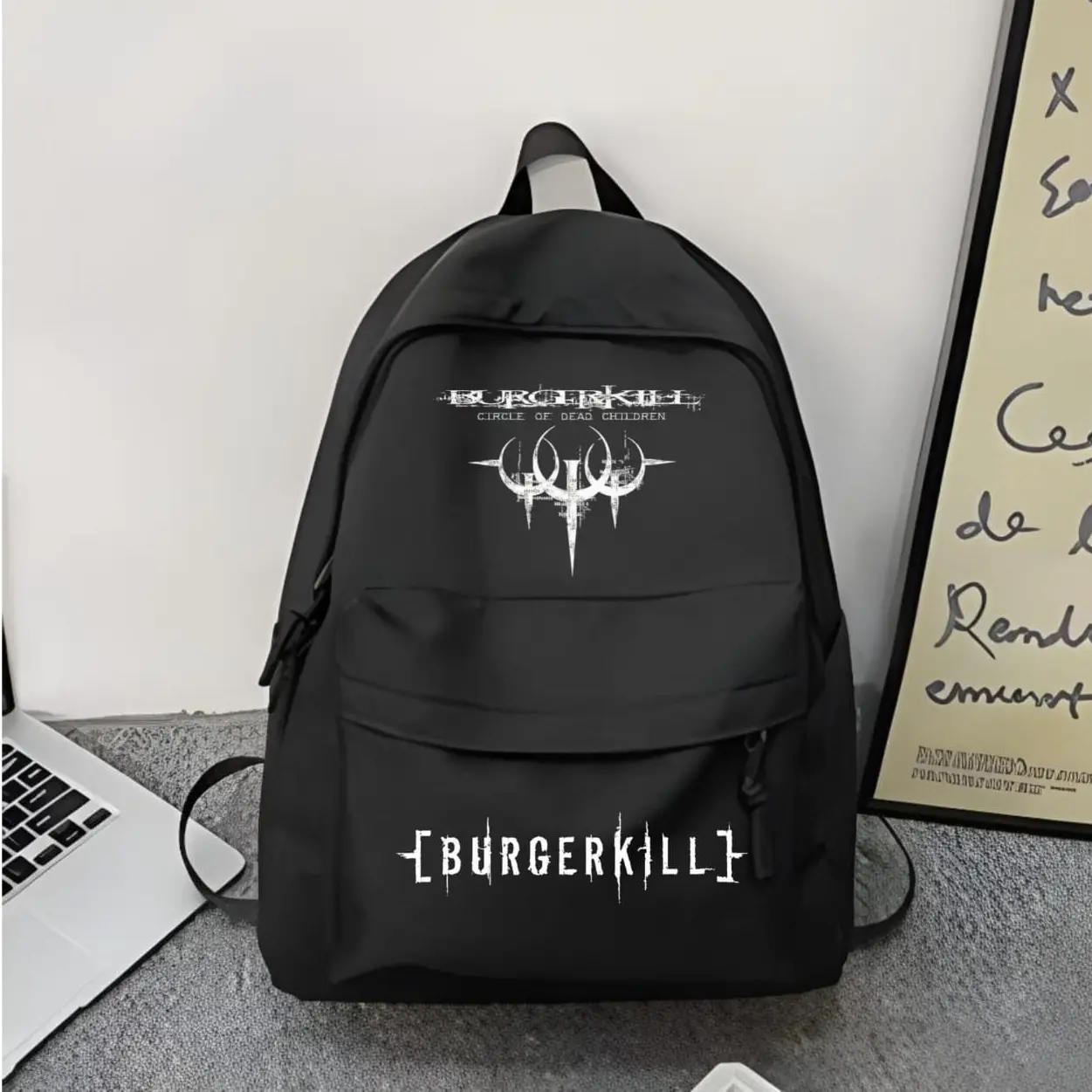 Tas Ransel Distro Backpack Pria Wanita Motif Gambar Metal Terbaru Bisa Buat Fashion Casual Sekolah SD SMP SMA Terlaris