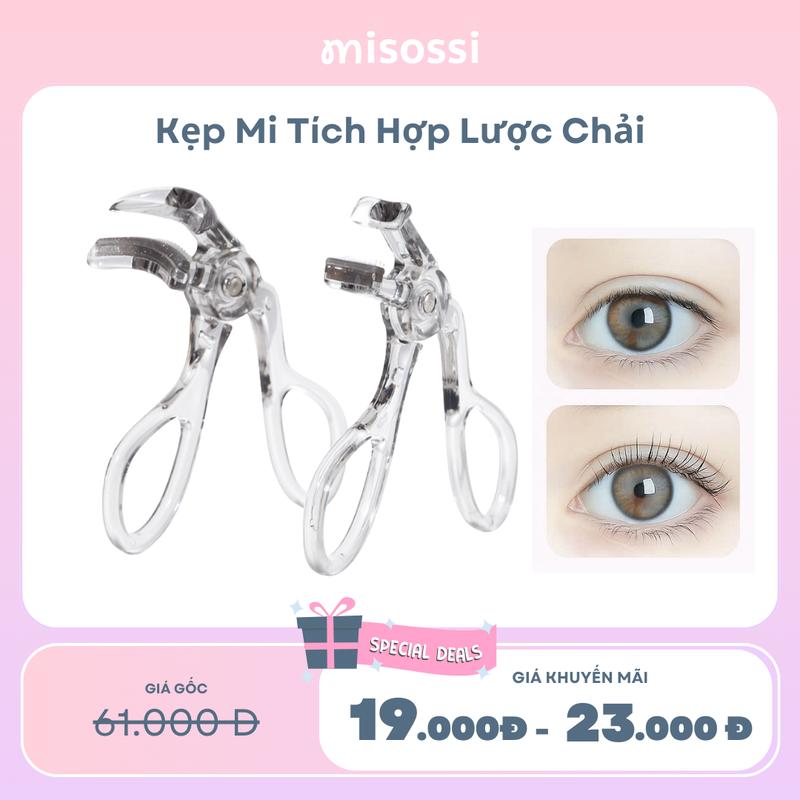   misossi  Kẹp Mi Góc Rộng Không Kén Dáng Mắt Giúp Mi Cong Lâu 