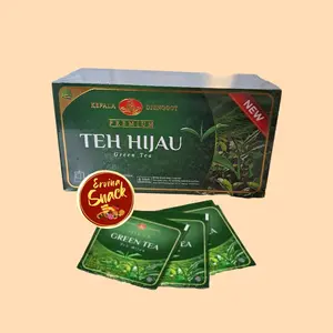 Teh Hijau Celup Premium Cap Kapala Djenggot 25 Kantong Berat Bersih 50Gram