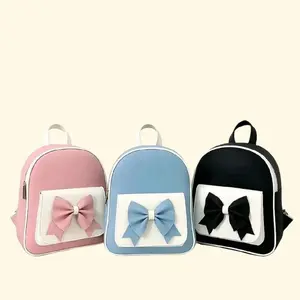ZEA TAS RANSEL Wanita Terbaru Tas Gendong Sekolah Cewek Kekinian Bahan Sintetis Tebal Dengan Pita Cantik Backpack 27x22x8 Stylish Dan Fungsional