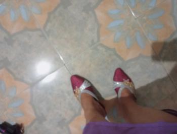 Product Review of Sandal Hak DMN-04 Wanita Simpel dan Elegan Ukuran 37-42 - Heels High Karet Pesta Shoes Sendal Kaca from M**a A**a 2