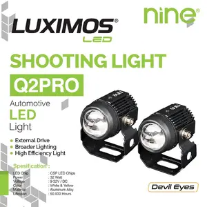 Lampu Tembak Sorot Laser Q2Pro 32Watt Putih Kuning Devil Eye Luximos Nine Super Terang