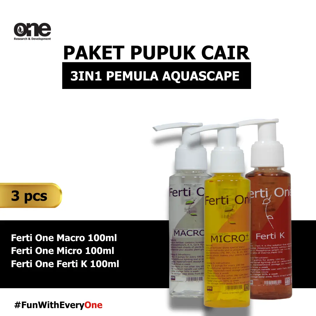 3in1 Paket Pupuk Cair Pemula Aquascape