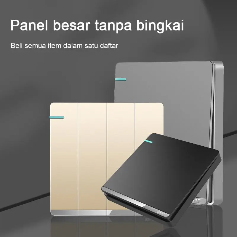 Saklar Lampu Dinding Tipe 86 Lampu Modern Universal Soket Titik Colokan dengan USB Outlet Elektrik Kotak Tembaga Rumah Mewah Abu Emas Sikat Standard Hotel Eropa Saklar Lampu Dinding Tipe 86 Lampu Modern Universal Soket Titik Colokan dengan USB Outlet Elektrik Kotak Tembaga Rumah Mewah Abu Emas Sikat Standard Hotel Eropa