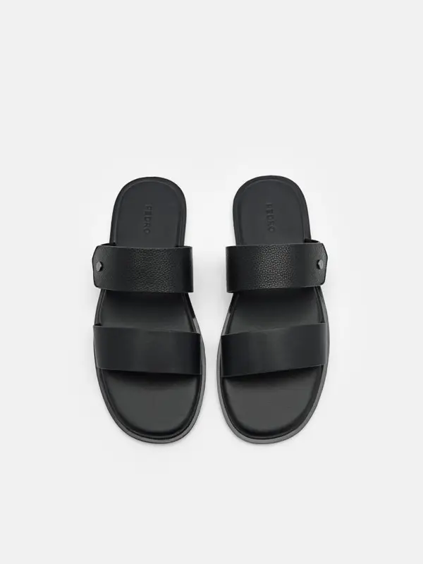 PM038 SANDAL PRIA PEDRO ORIGINAL SENDAL SLIDE CASUAL BRANDED ASLI ORI HITAM BLACK 3