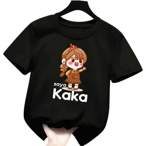 Baju Atasan Kaos Oblong Anak Perempuan Motif Saya Kaka