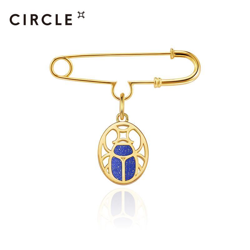 Circle Scarabe Brooch For Women Daily Party 0