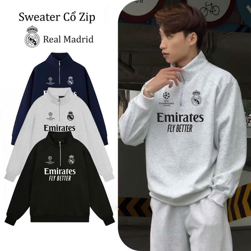 ANCZ- MỞ BÁN ÁO NỈ CỔ ZIP Logo CLB 2025 Chất Nỉ 2 Da Dày Dặn Giữ Ấm Tốt cho cả Nam Và Nữ Size S-XXL