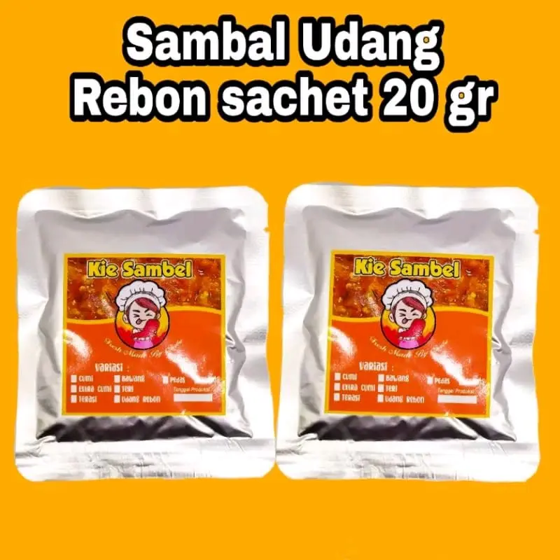 SAMBAL SACHET REBON MURAH SIAP SANTAP UKURAN 20 GRAM 0