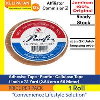 Gambar Adhesive / Isolasi / Selotip - Panfix - Selotip Bening 1 inch x 72 Yards (2.54cm x 66 Meter) Per roll dari Cipta Trading Kota Administrasi Jakarta Barat 1 Tokopedia