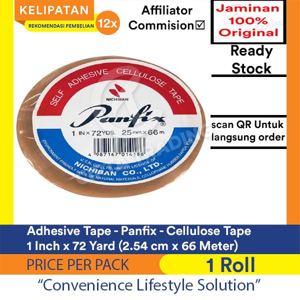 Gambar Adhesive / Isolasi / Selotip - Panfix - Selotip Bening 1 inch x 72 Yards (2.54cm x 66 Meter) Per roll dari Cipta Trading Kota Administrasi Jakarta Barat Tokopedia