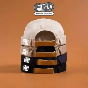 Topi Pria Dewasa Peci Mikihat Logo Kaligrafi Muslim Kualitas Import Abu Biru Kopiah Hitam Songkok Motif Allahuakbar Standar