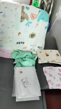 Product Review of Set khăn sữa xô nhăn Organic 5 lớp kháng khuẩn thấm hút tốt cho bé trai bé gái kích thước 25×27cm from T**ý N** ** 0