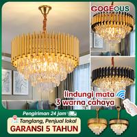 Gambar GOGEOUS  lampu gantung ruang tamu 50CM minimalis aesthetic hias kristal COD A-107 - A-3warna dari GOGEOUS HOME Kab. Tangerang 1 Tokopedia
