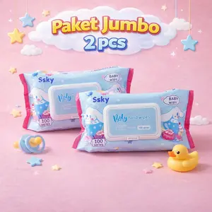 TISU BAGUS - Tisu Basah Jumbo 2 PCS Ukuran Besar Lembut & Praktis Cocok untuk Kebutuhan Harian Keluarga dan Traveling basahi parfum non tissue bash bayi wipes tisubasah nonalkohol Wet
