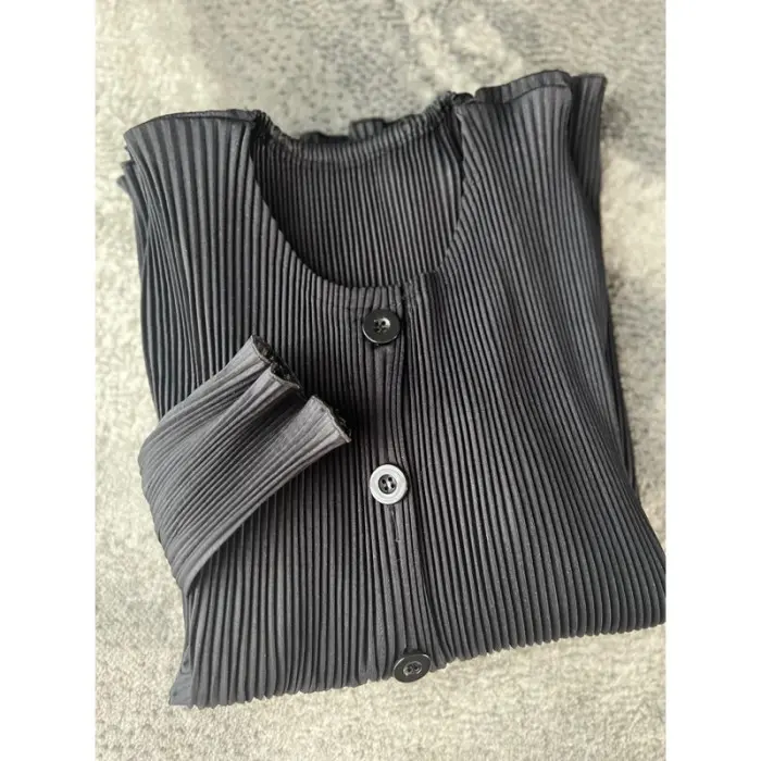 Atasan Plisket Lidi / Outer Wavy Plisket Lidi / Outer Plisketa / A01 - Hitam TERBARU!!!!
