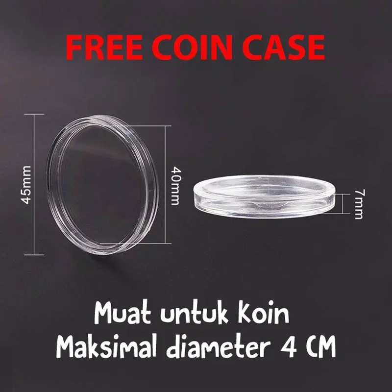 Ethereum Gold Plated Coin Crypto with Case / koin Kripto Koleksi Souvenir Gift 2