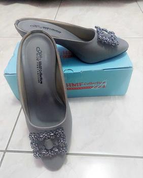 Product Review of HMF Yuiko High Heels Mules Wanita 7 cm AR08 from v**❤ 1