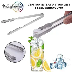 Jepitan Es Batu Stainless Capitan Salad Buah Gorengan Kue Serbaguna