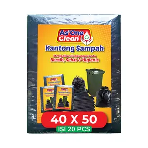 AS ONE CLEAN  Kantong Plastik Sampah 40x50 - Hitam
