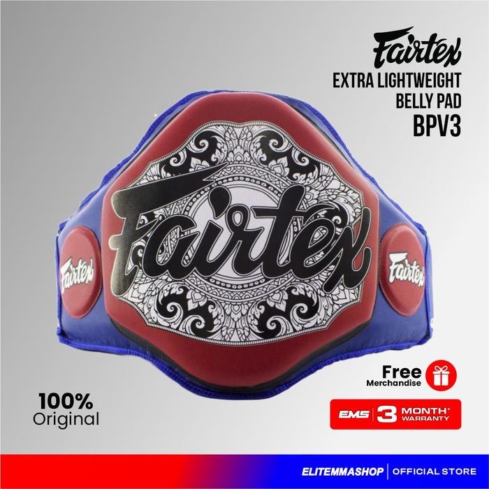 Gambar FAIRTEX Extra Lightweight Belly Pad BPV3 Alat Latihan Padding Muay Thai Kick Boxing dari ELITE MMA SHOP Kota Administrasi Jakarta Barat Tokopedia