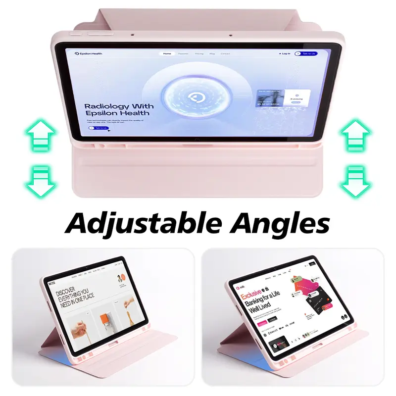 DANYCASE 360° Rotating Case with Pencil Holder for Infinix XPAD 11inch 2024 Acrylic Tablet Casing  with Smart Wake/Sleep Silicone Tablet Cover 6