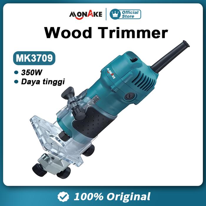 Gambar MONAKE Wood Trimmer Kayu Set 6mm 1/4 Inchi Mesin Router Profil List Kayu Trimer Ruter MK3709 dari Monake Professional Store Kota Administrasi Jakarta Barat Tokopedia