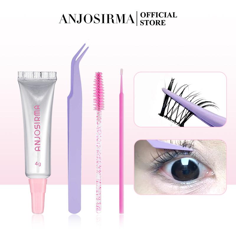 ANJOSIRMA Bộ Keo Dán Lông Mi Giả Kèm Với nhíp 