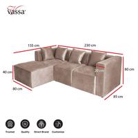 Gambar Sofa L Catrin Sofa Corner Minimalis By Vassa dari Vassa Sofa & Home Kab. Bogor 4 Tokopedia