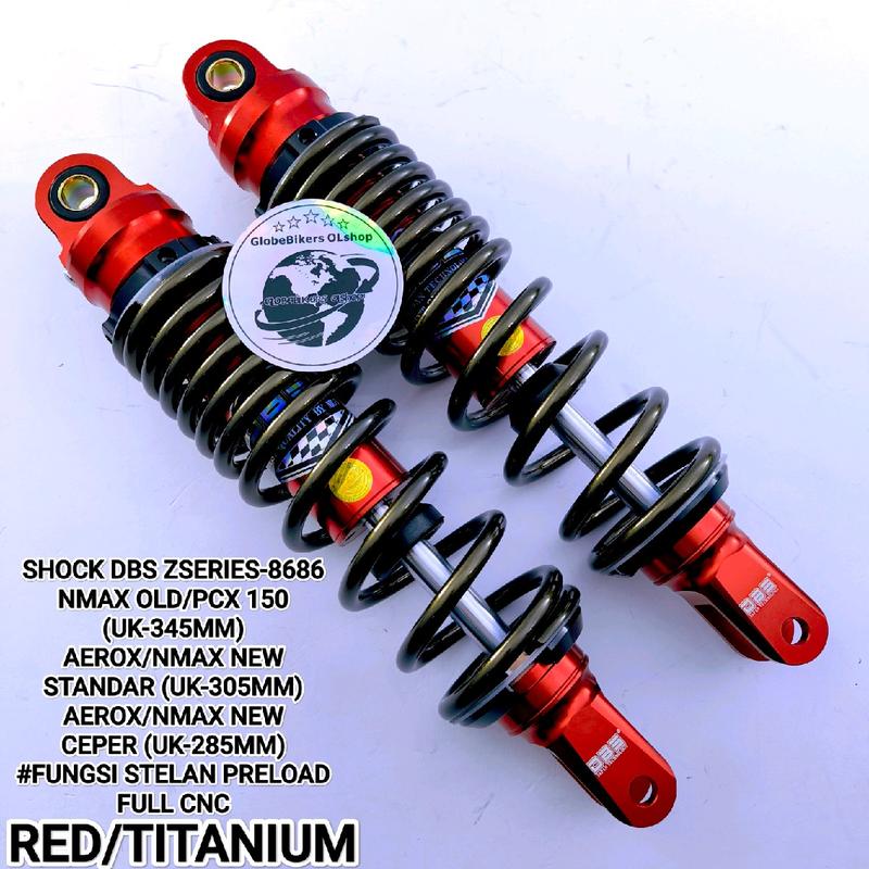 Shock DBS Z-Series 8686 Asli untuk Motor Aerox 155, Nmax New/2020, Nmax Old, PCX 150, Nouvo, Nouvo Z - Harga Grosir Termurah 9