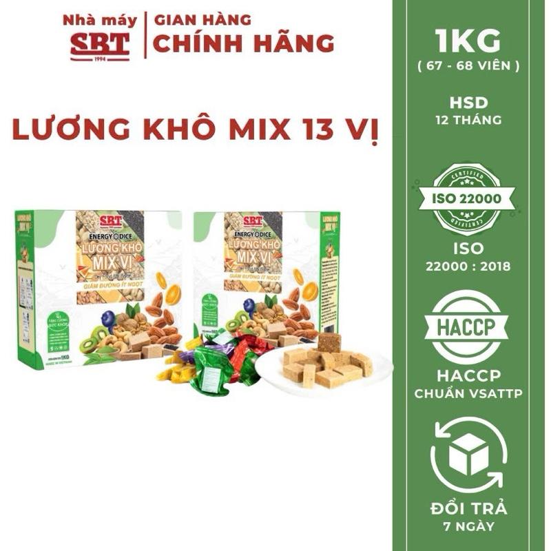 (New) Lương Khô Mix Vị Nhà Máy SBT Giảm Đường, Ít Ngọt Có Mix Các Hạt Dinh Dưỡng Ngũ Cốc Hoa Quả, Ăn vặt Snack