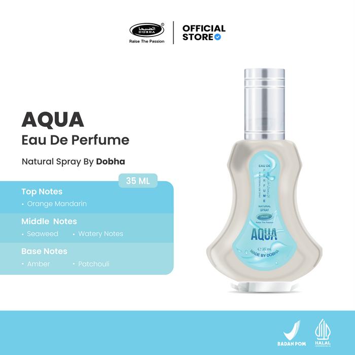Gambar Dobha Parfum Spray AQUA EDP 35ML - BPOM & Halal (Unisex) dari Dobha Perfume Kota Bogor Tokopedia