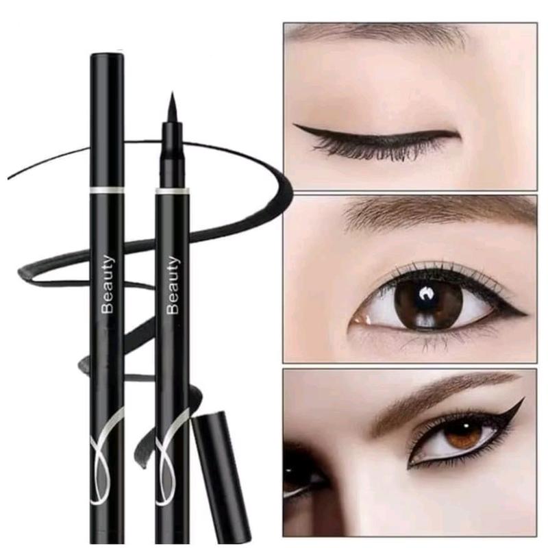 D&M Eyeliner Waterproof Eyeliner Pen Tahan Lama Hitam & Brown Lasting 3