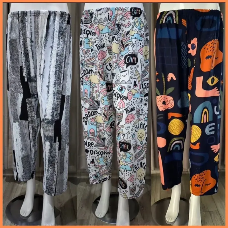 Celana Santai Panjang Motif Wanita/Celana Los Motif 0