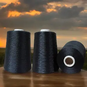 benang obras polyster hitam 150/48 (500gram) High Quality